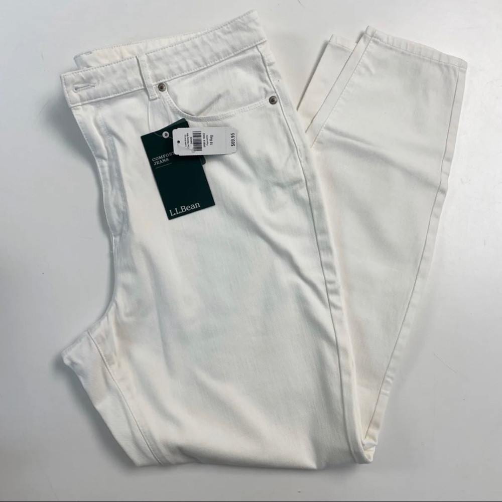 NWT L.L. Bean Comfort Knit Jeans 18 reg